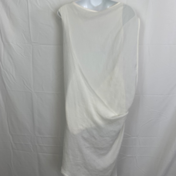 NWT HELMUT LANG White C04HC602 Sleeveless Flowy Lined Drape Dress NWT - Picture 16 of 16